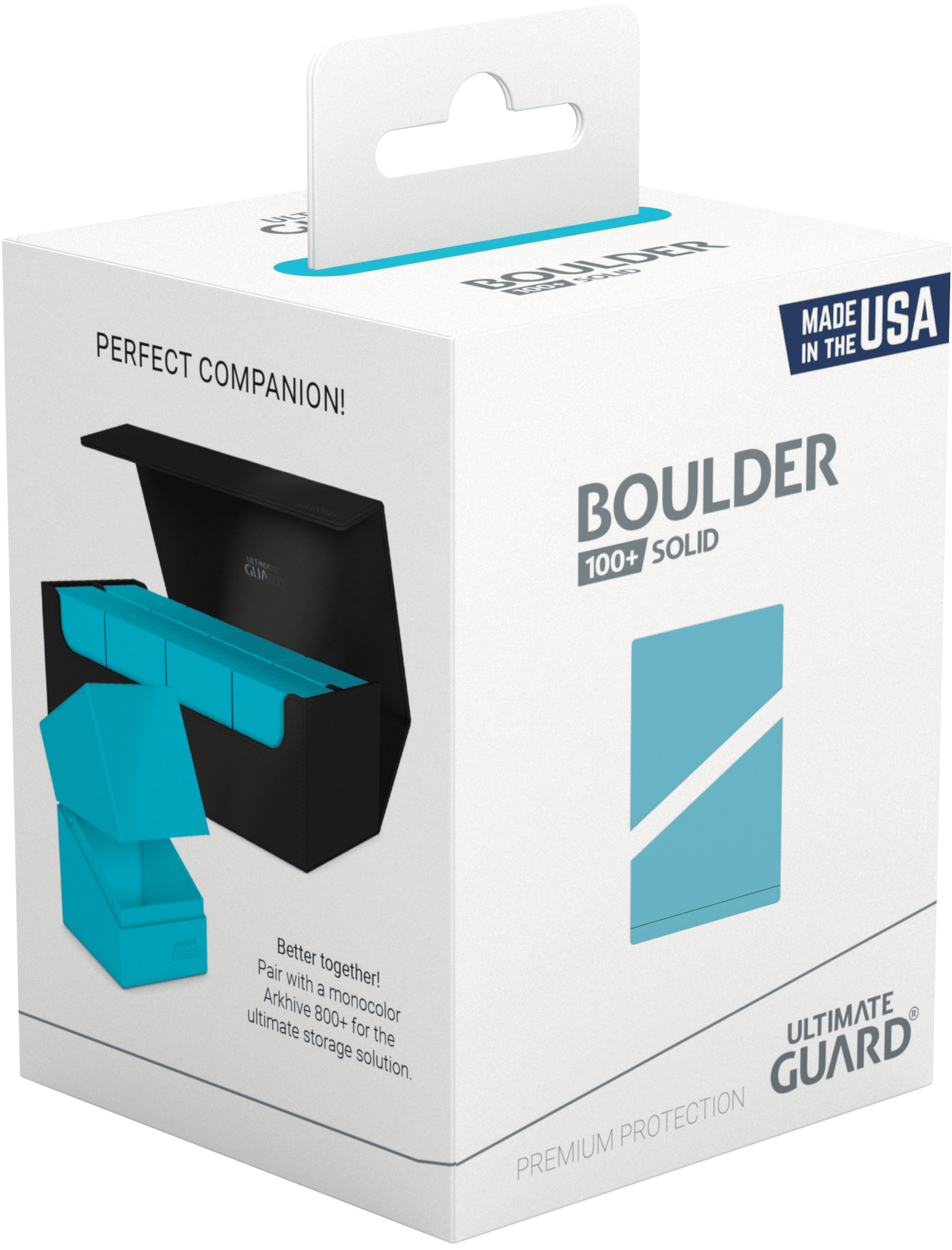 Ultimate Guard Deck Case Boulder 100+ Solid Turquoise image 0